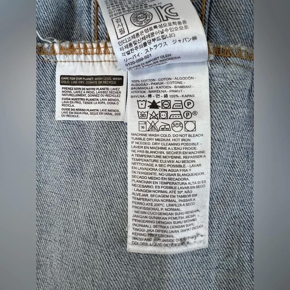 Levis Jacket Mens Sz Small Blue Vintage Premium Jean‎ Denim Trucker Cotton